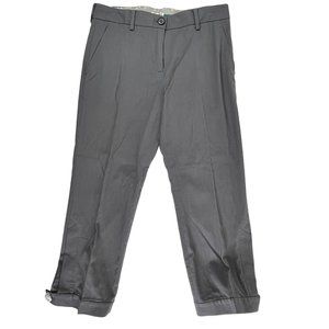 NEW Leifsdottir Women Gray Casual Short Pants Capri 32" Waist NWOT Designer Sz 8